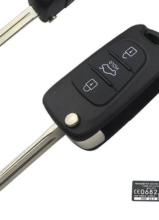 Корпус выкидного ключа hyundai 3 кнопки