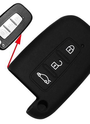 Силиконовый чехол на смарт ключ kia 3 кнопки