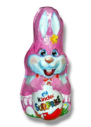 Фігурний шоколадний заєць kinder surprise з іграшкою всередині, 75 г
