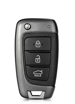 Корпус выкидного ключа 3 кнопки hyundai tucson elantra accent solaris kona verna 2017+