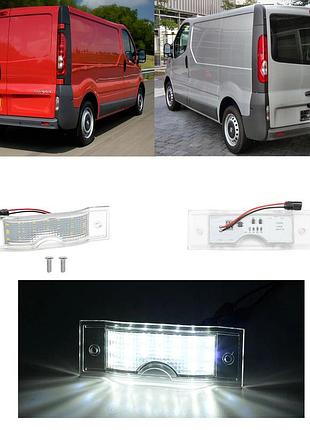 Діодне підсвічування номера opel vivaro