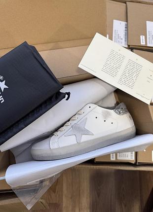 Golden goose white grey sparkles