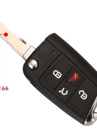 Корпус викидного ключа vw volkswagen golf touran passat лезо hu66