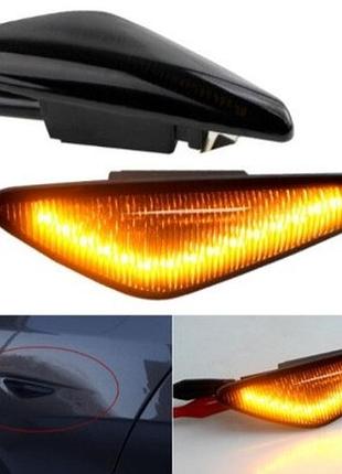 Led покажчики повороту на крило bmw x5 e70 і x6 e71 чорні
