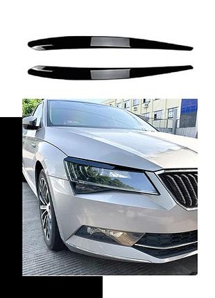 Вії для фар skoda superb 2016-