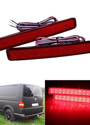Фонарі замість відбивачів бампера vw volkswagen transporter t5