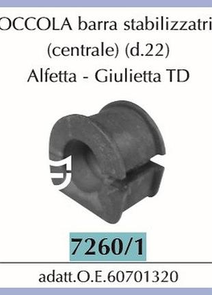 Втулка стабілізатора 22 mm alfetta-giulietta td