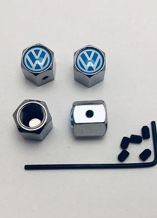 Ковпачки ніпеля vw volkswagen сині