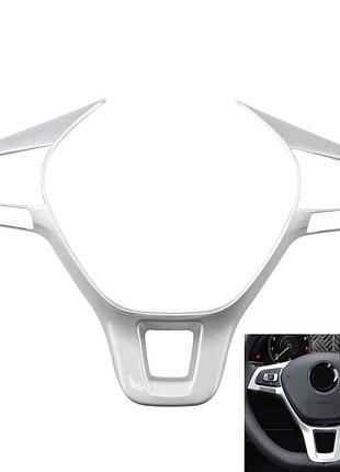 Декоративная накладка на руль volkswagen vw golf 7 polo jetta tiguan touran caddy amarok passat
