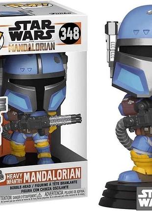 Фигурка funko pop star wars heavy infantry mandalorian мандалорец тяжёлая пехота 348 10 см