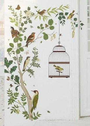 Наклейка brup на стіну pretty birds (лист 60 х 90 см) б77-6 zdb-2715