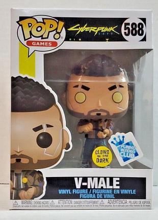 Фігурка funko pop фанко поп games cyberpunk 2077 v-male 588