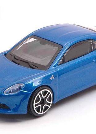 Модель bburago alpine a110 cup 2018 blue 1:43