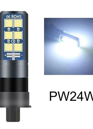 Led лампи drl дхо pw24w для audi vw volkswagen skoda