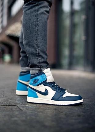 Air jordan retro 1 high og “obsidian unc”