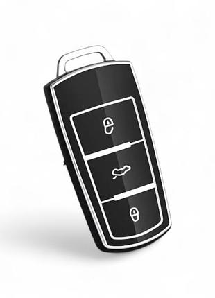 Чехол на ключ vw volkswagen passat b6 b7 cc handsfree