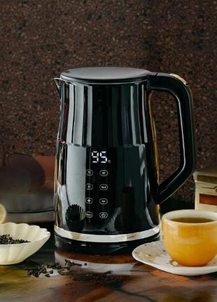 Электрический чайник 1.7 л с регулятором и сенсорной панелью 2200 в kamille