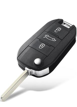Корпус викидного ключа 3 кнопки citroen peugeot va2