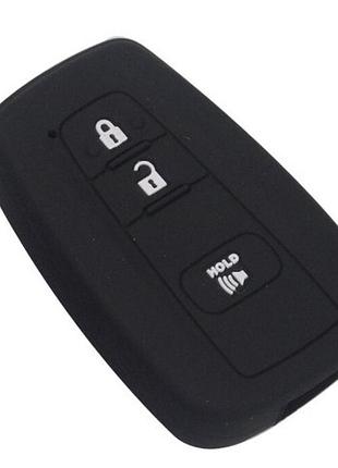 Силиконовый чехол на смарт ключ toyota prado camry rav4 highlander land cruiser avensis auris corolla 3кн