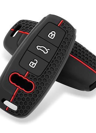 Силиконовый чехол на смарт ключ audi 3кн