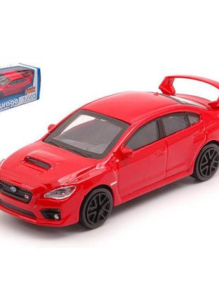 Модель bburago subaru wrx sti 2017 red 1:43