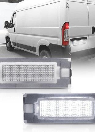 Диодная подсветка номера fiat ducato peugeot boxer citroen jumper 2006-
