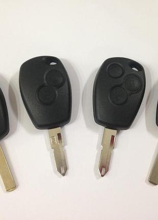 Корпус ключа 2 і 3 кнопки renault kangoo, trafic, clio, megane, master