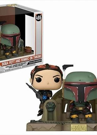 Фігурка funko pop фанко поп зоряні війни star wars boba fett and fennec on the throne