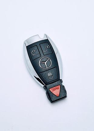 Корпус смарт ключа mercedes рыбка новый тип 3 кнопки + panic с 2011г
