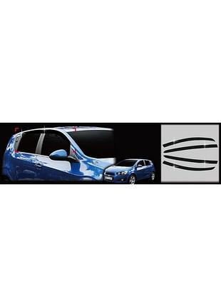 Дефлектори вікон вітровики chevrolet aveo 2012- hb