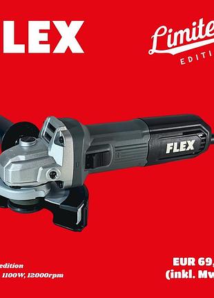 Электрическая углошлифовальная машина flex l11 125 limited edition 534390 1100 вт