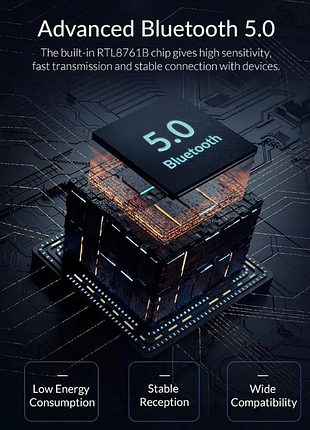Bluetooth-адаптер orico bta-508 usb bluetooth 5.0 black 5