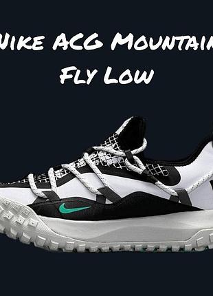 Nike acg mountain fly low white black mint