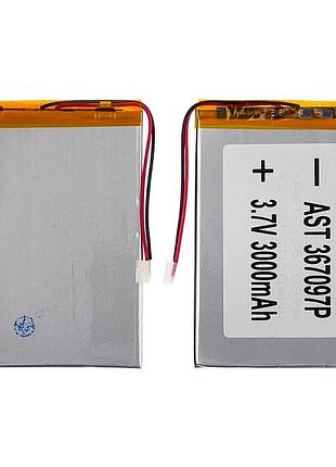 Аккумулятор 367097p универсальный с контроллером, 3,5 х 70 х 98 мм (3000 mah)/ nomi corsa tablet c070010/ nomi corsa pro c070020