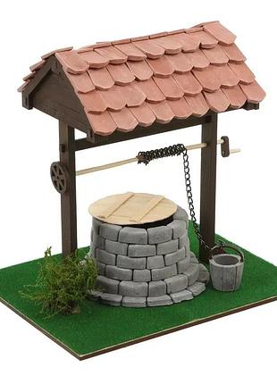 Керамический конструктор из мини-кирпичек medieval well. крышница 3