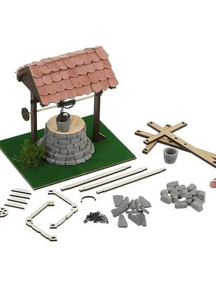 Керамический конструктор из мини-кирпичек medieval well. крышница 4