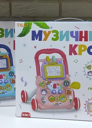 Ходунки, звук, піаніно, шестерні, дощечка для малювання, в коробці.
