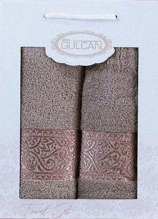 Набор полотенец gulcan cotton - ornament cappuccino 50*90+70*140