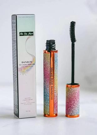 Туш для вій rainbow 4d lash ma vie mari підкручення, подовження та об’єм