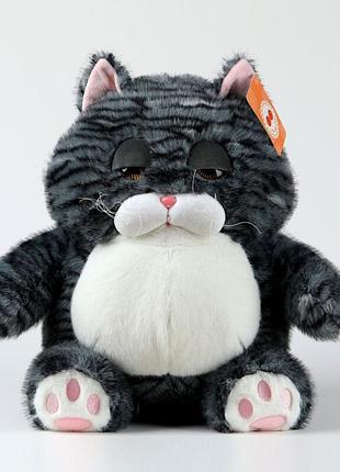 Большая мягкая игрушка из искусственного меха для детей кот гарфилд 40 см черный
