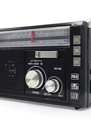 Портативный аккумуляторный радиоприёмник fm, usb, microsd golon rx-382