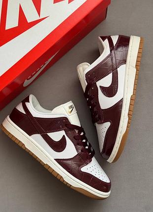Кросівки жіночі nike dunk low lx ‘bordo fj2260 beige’