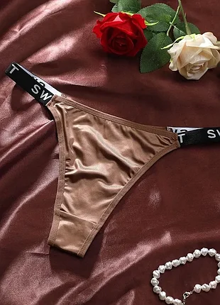 2-110 женские трусики стринги sweet на широкой спортивной резинке