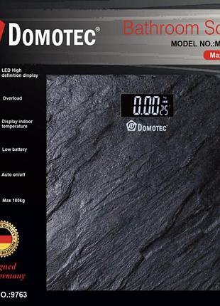 Напольные электронные весы domotec ms10000 с индикацией до 180 кг