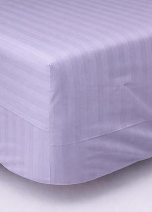 Простирадло на резинці moon&star lavender gray satin stripe 180х190х25 см (ms-850004795)