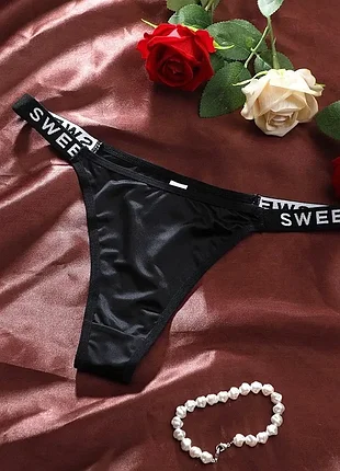 2-110 женские трусики стринги sweet на широкой спортивной резинке
