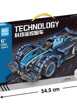 Конструктор на радіокеруванні спортивна машинка синя 421 pcs technology leibao