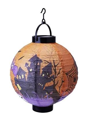 Лiхтаpик дeкоpативний підвісний з led-пiдcвiчуванням "halloween" для прикраси саду на вечірки для хелловін