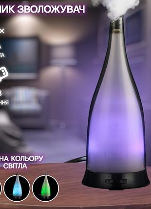 Зволожувач повітря настільний aroma diffuser ad 8624 аромадифузор ультразвуковий з rgb підсвічуванням