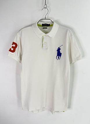 Polo ralph lauren custom fit big pony solid short sleeve polo shirt m size